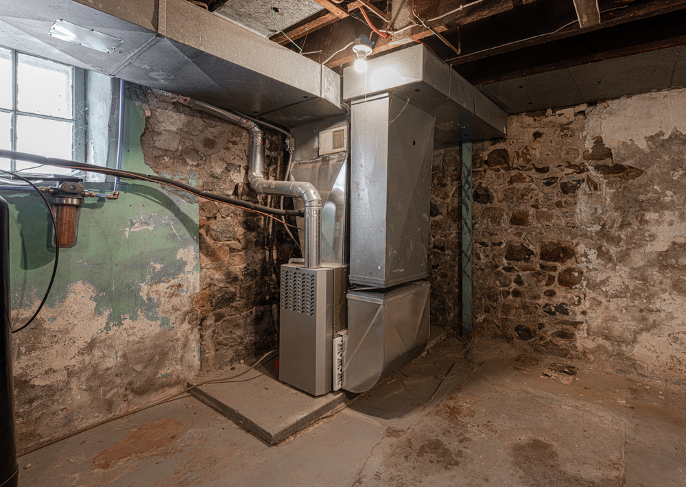 Furnace Repair in basement